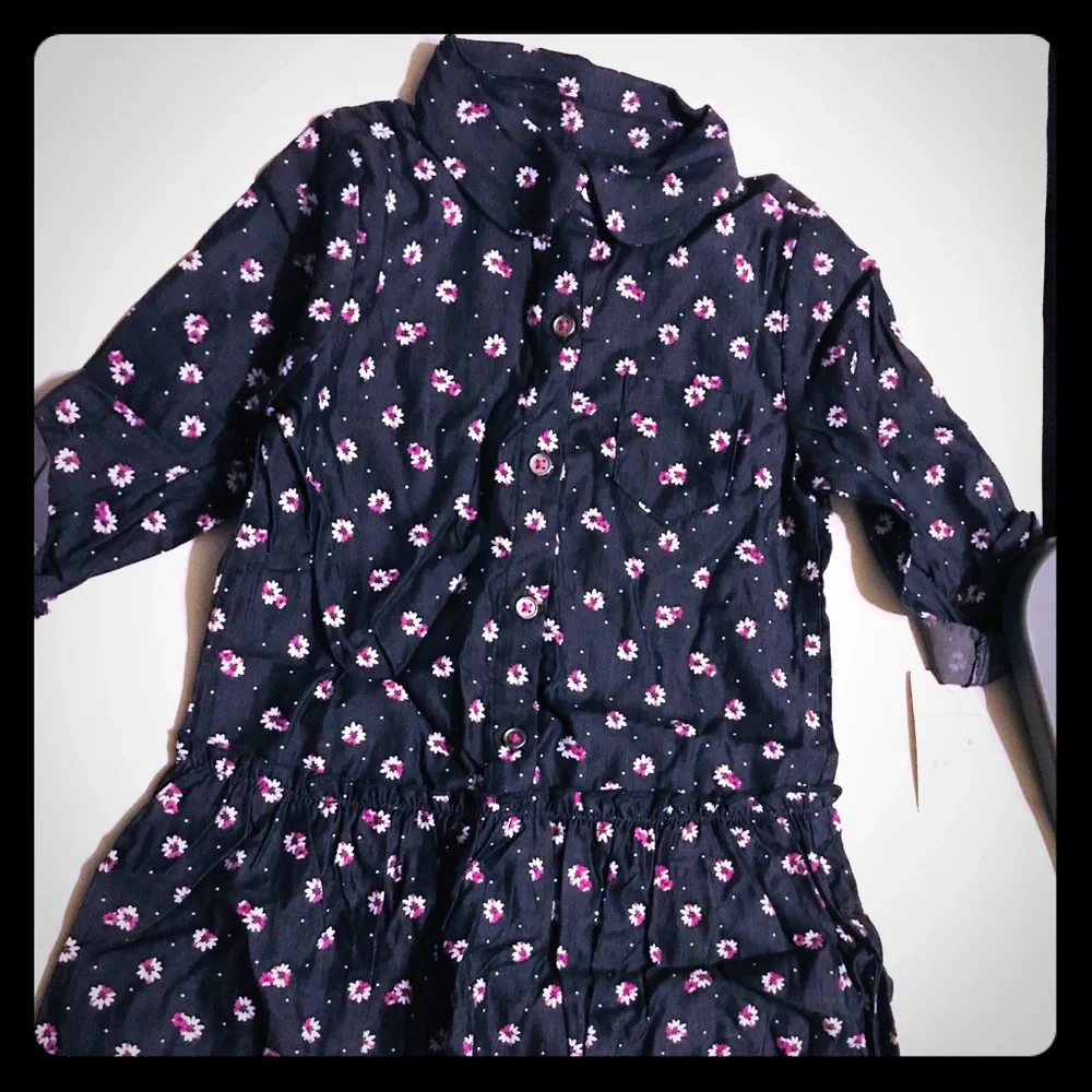 Retro Carter’s 5T Floral Girls Dress Deadstock Vintage Flowers NWT NEW